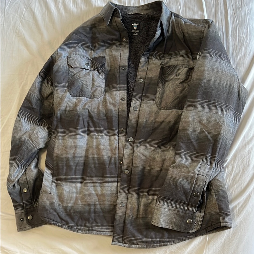 Men's Gray Plaid Jacket by [Bran]